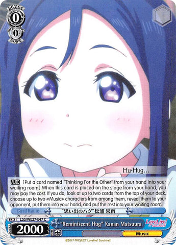 "Reminiscent Hug" Kanan Matsuura (LSS/WE27-E47 C) [Love Live! Sunshine!! Extra Booster]