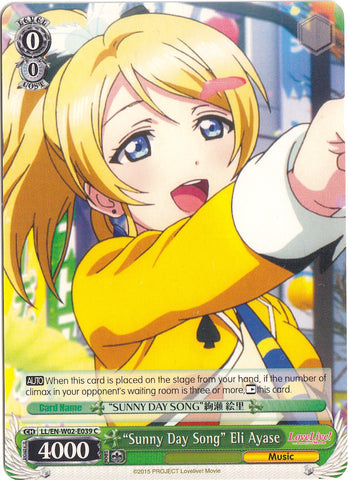 "Sunny Day Song" Eli Ayase (LL/EN-W02-E039 C) [Love Live! DX Vol.2]