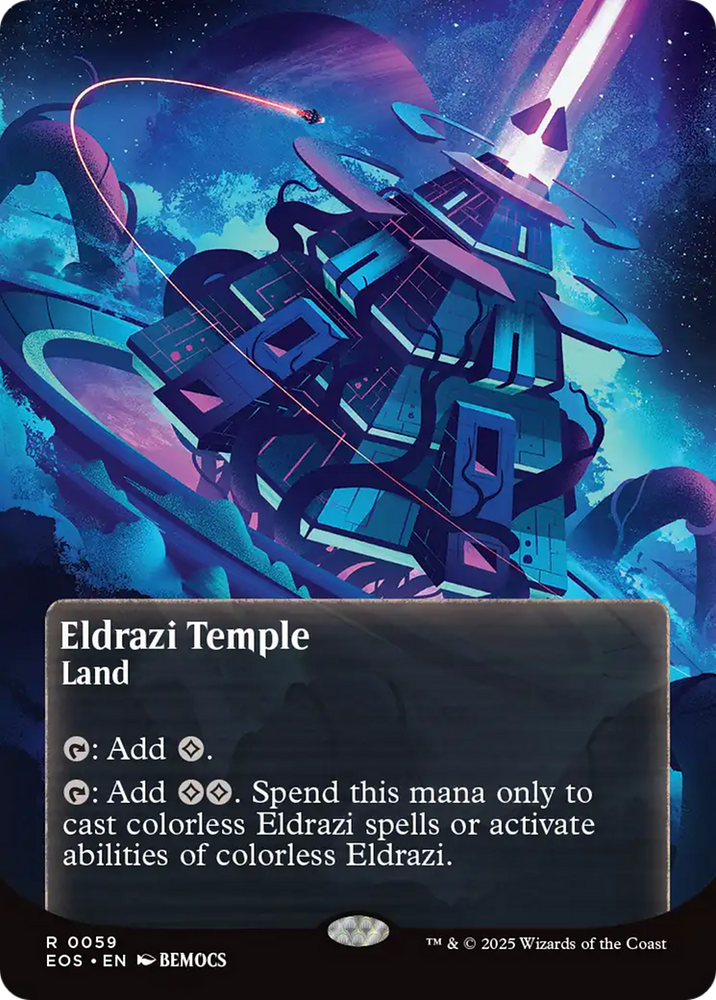 Eldrazi Temple (0059) (Borderless) [Edge of Eternities: Stellar Sights]