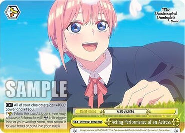 Acting Performance of an Actress (5HY/W101-E022R RRR) [The Quintessential Quintuplets Movie]