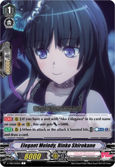 Elegant Melody, Rinko Shirokane (Parallel Foil) (V-TB01/043EN) [BanG Dream! FILM LIVE]