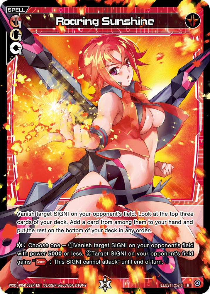 Roaring Sunshine (Parallel Foil) (WXDi-P04-062P) [Vertex Diva]