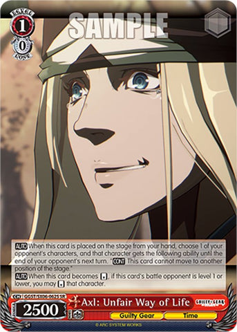 Axl: Unfair Way of Life (GGST/SX06-062S SR) [Guilty Gear -Strive-]