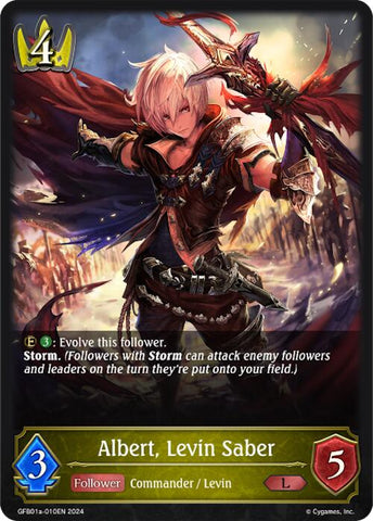Albert, Levin Saber (GFB01a-010EN) [Gloryfinder Bundle 01: Guide to Glory]