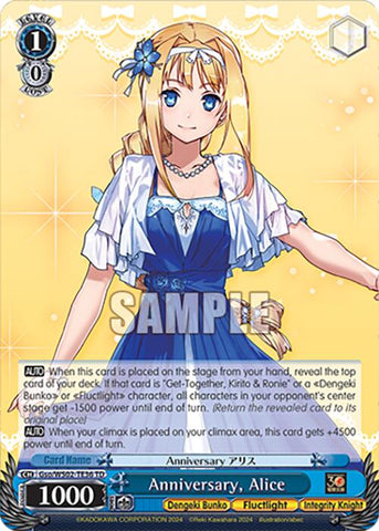 Anniversary, Alice (Gso/WS02-TE36 TD) [Dengeki Bunko]