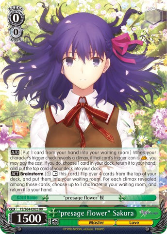 "presage flower" Sakura (FS/S64-E023 RR) [Fate/Stay Night [Heaven's Feel]]