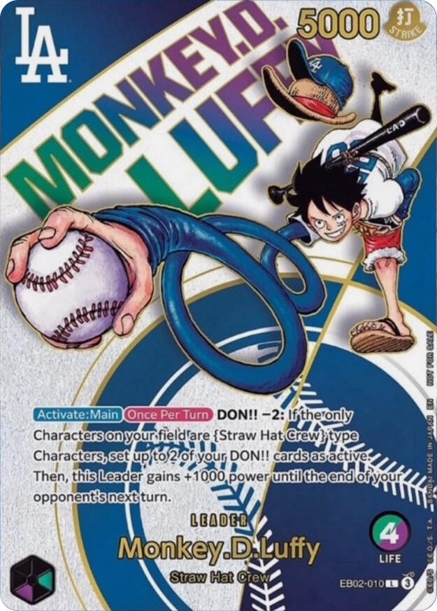 Monkey.D.Luffy (Dodgers x ONE PIECE) [One Piece Promotion Cards]