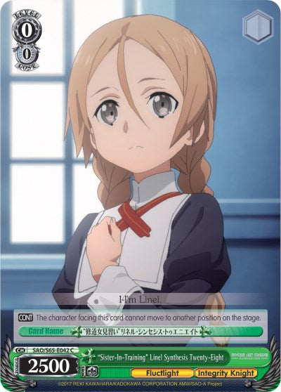 "Sister-In-Training" Linel Synthesis Twenty-Eight (SAO/S65-E042 C) [Sword Art Online -Alicization-]