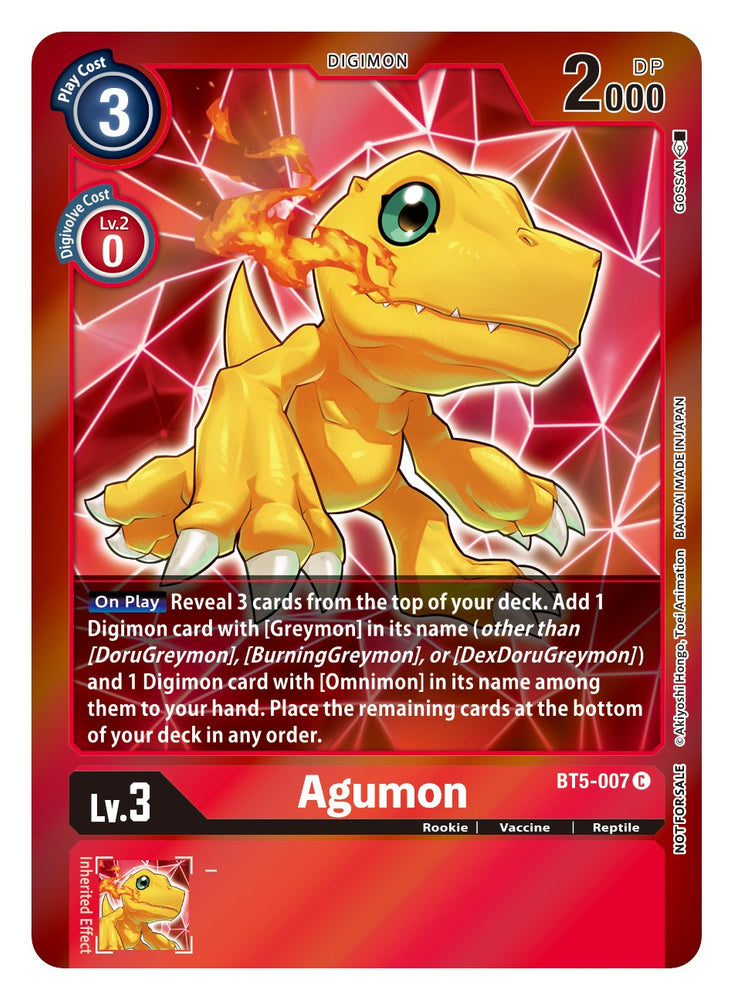 Agumon [BT5-007] (Event Pack 2) [Battle of Omni]