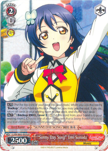 "Sunny Day Song" Umi Sonoda (LL/EN-W02-E070 R) [Love Live! DX Vol.2]