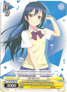 "Summer Uniform" Umi Sonoda (LL/W36-TE07 TD) [Love Live! School idol festival]