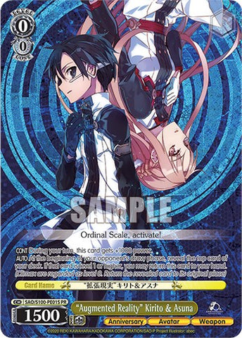 "Augmented Reality" Kirito & Asuna (Foil) [Sword Art Online Animation 10th Anniversary]