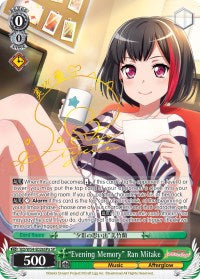 "Evening Memory" Ran Mitake (BD/W54-E026SPa SP) [BanG Dream! Girls Band Party!]