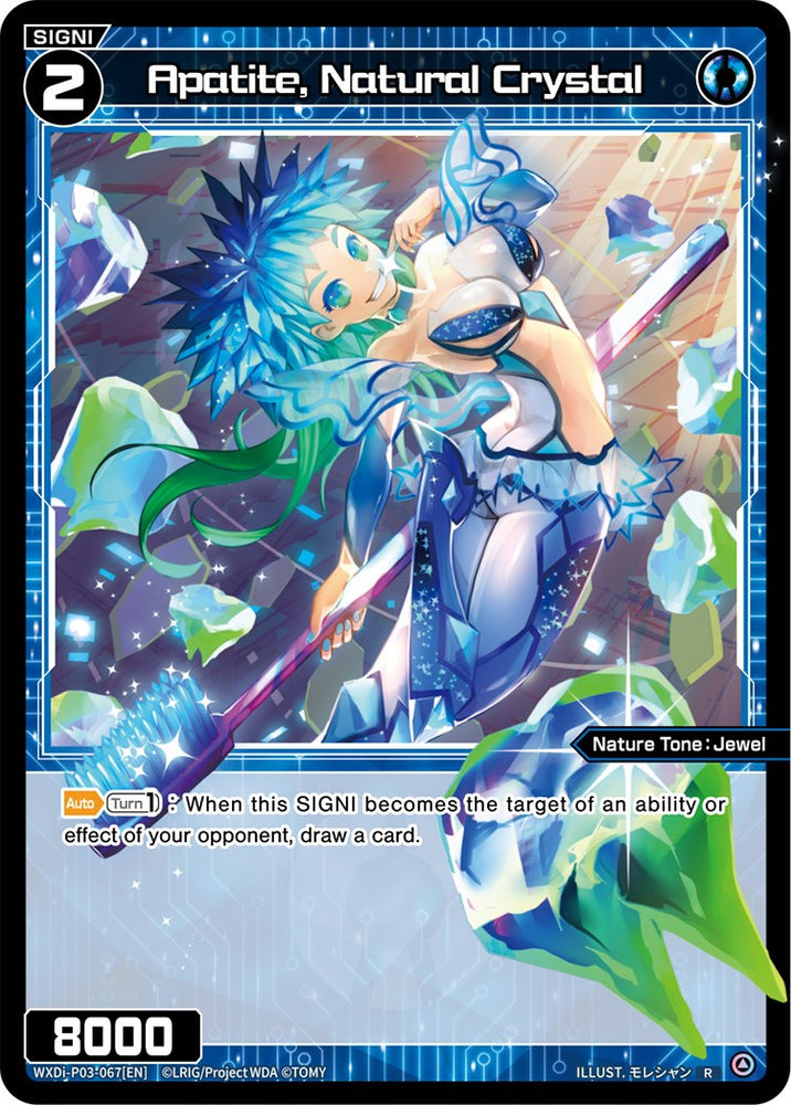 Apatite, Natural Crystal (WXDi-P03-067) [Standup Diva]