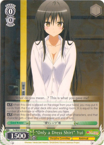 "Only a Dress Shirt" Yui (TL/W37-E036 R) [To Loveru Darkness 2nd]