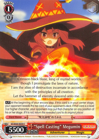 "Spell Casting" Megumin (KS/W49-E059 C) [KonoSuba]