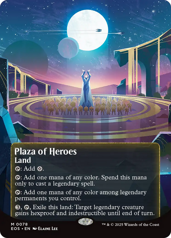 Plaza of Heroes (0078) (Borderless) [Edge of Eternities: Stellar Sights]