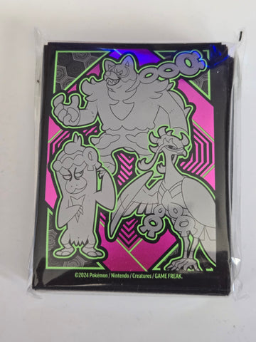 Pokémon cards sleeves . Okidogi, Munkidori & Fezandipiti