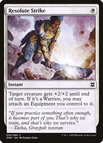 Resolute Strike [Zendikar Rising]