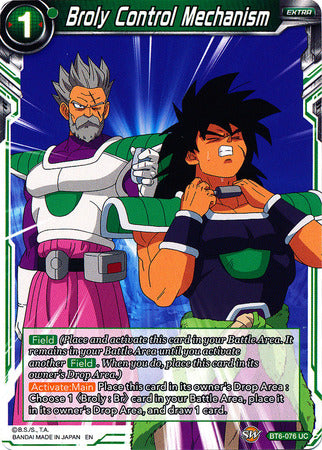 Broly Control Mechanism (BT6-076) [Destroyer Kings]