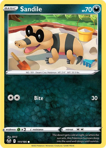 Sandile (111/195) [Sword & Shield: Silver Tempest]