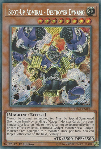 Boot-Up Admiral - Destroyer Dynamo [FIGA-EN002] Secret Rare