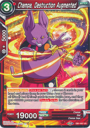 Champa, Destruction Augmented (DB1-007) [Dragon Brawl]